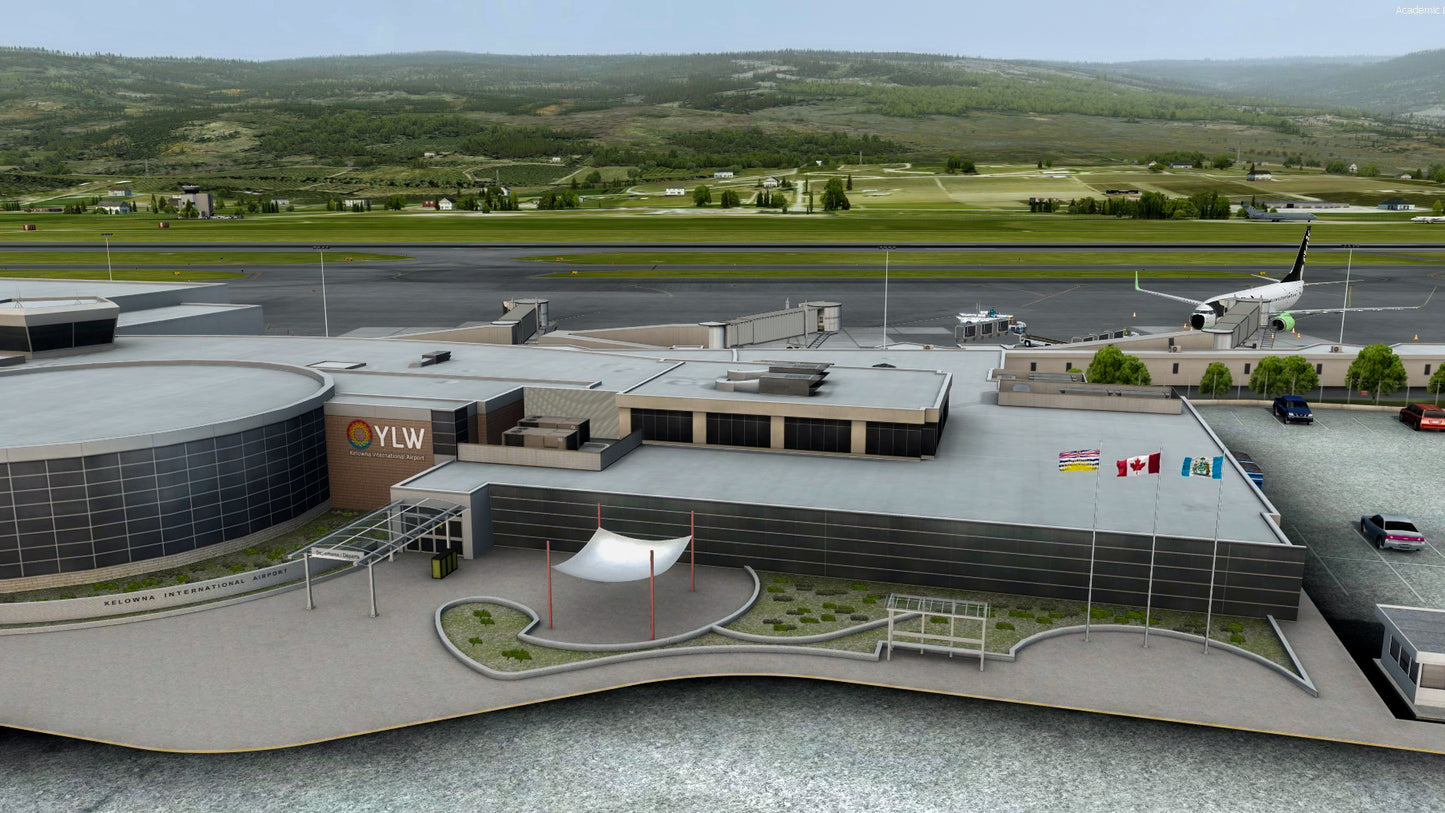 FSimStudios Kelowna International Airport CYLW P3D v4.4+
