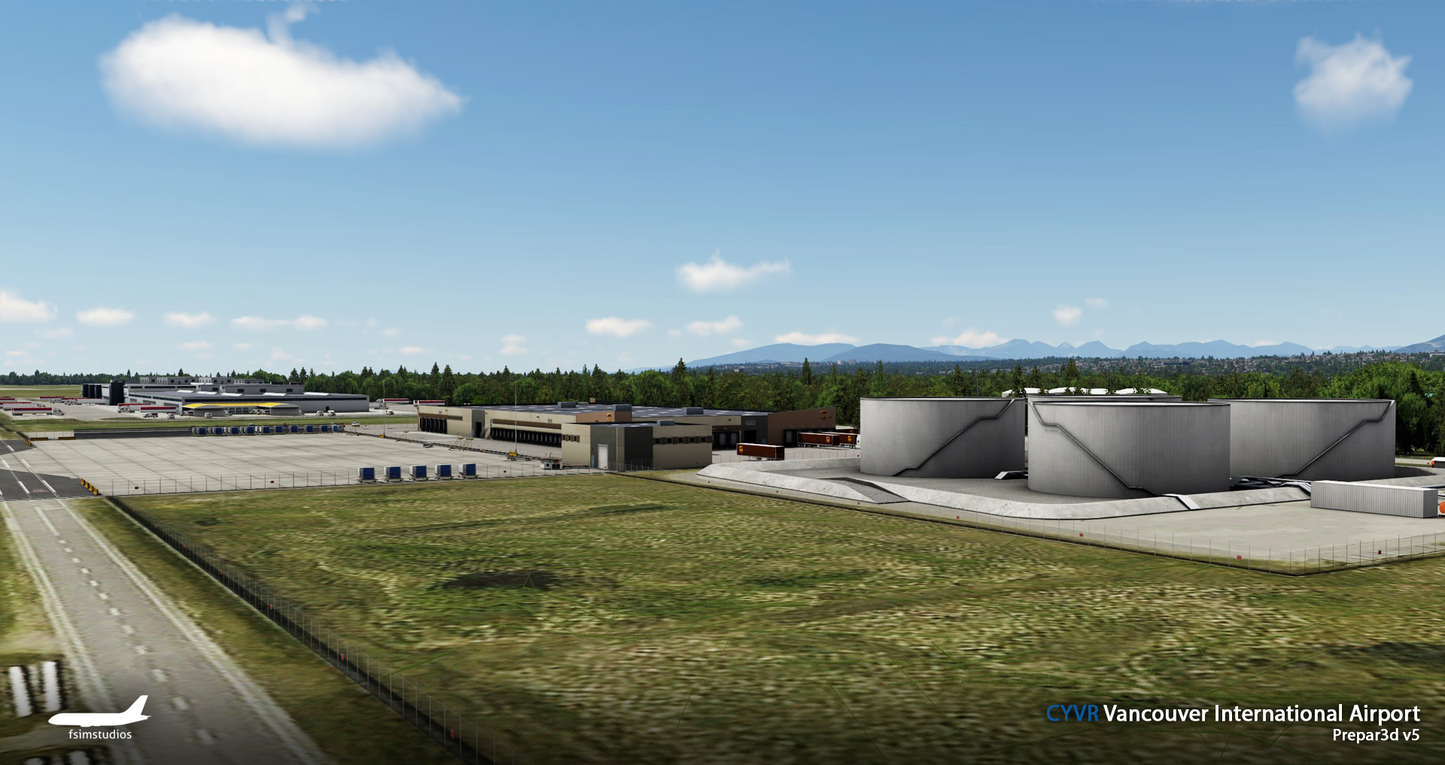 FSimStudios Vancouver International Airport CYVR & Vancouver City P3D v4.4+