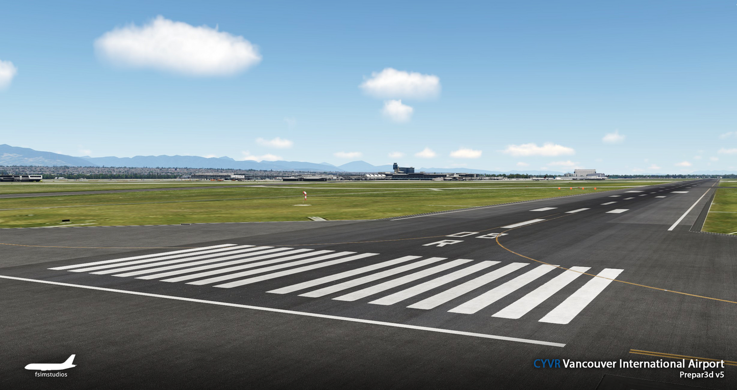 FSimStudios Vancouver International Airport CYVR & Vancouver City P3D v4.4+