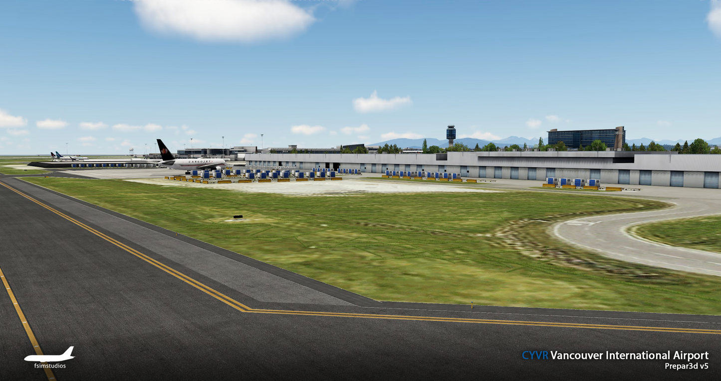FSimStudios Vancouver International Airport CYVR & Vancouver City P3D v4.4+