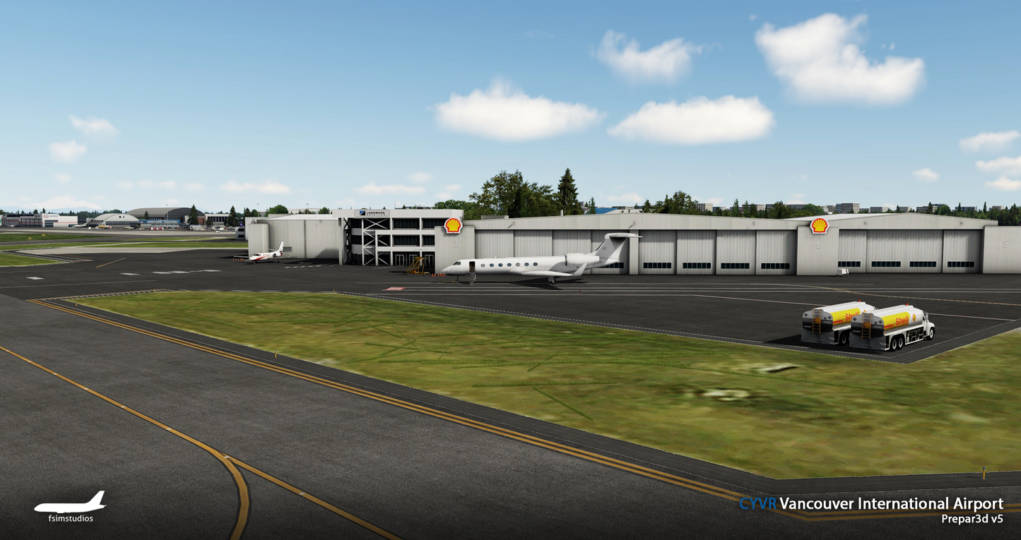 FSimStudios Vancouver International Airport CYVR & Vancouver City P3D v4.4+